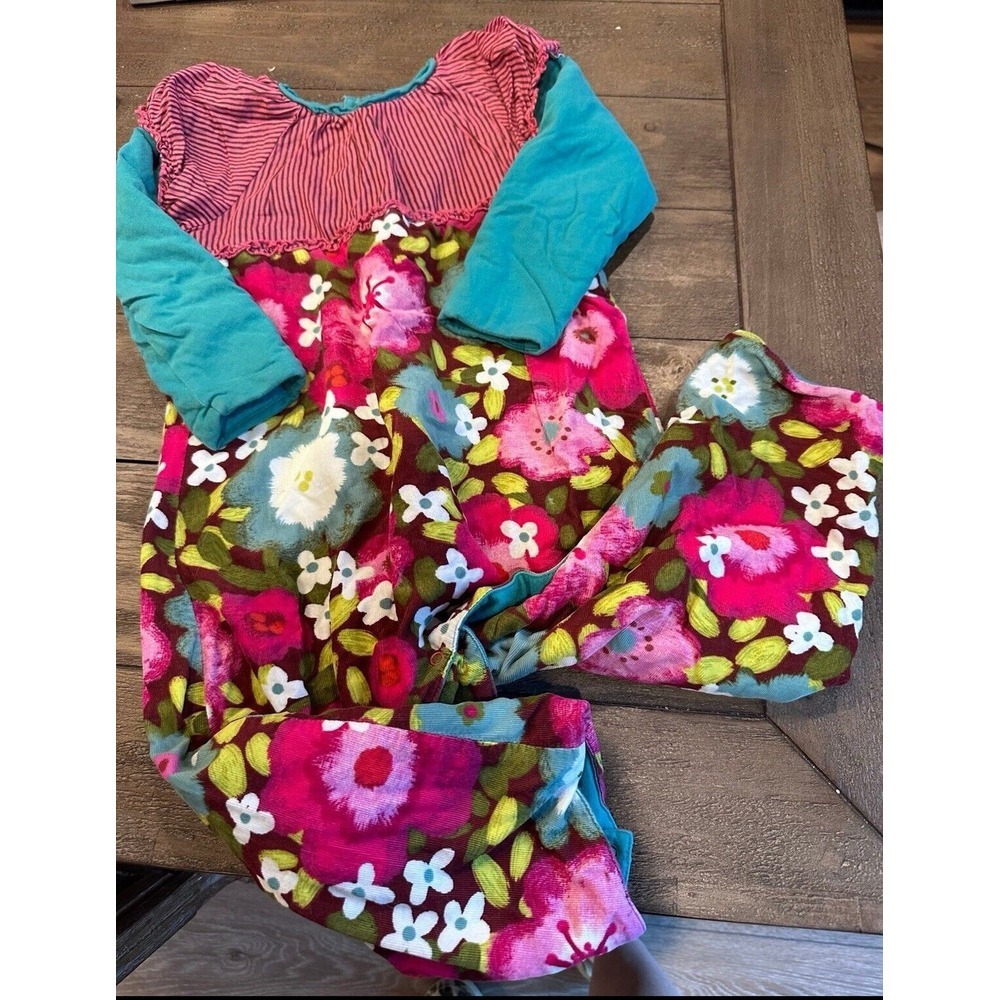 Catimini 2T thick warm Layered floral romper Grand millennial‎ Grandmacore